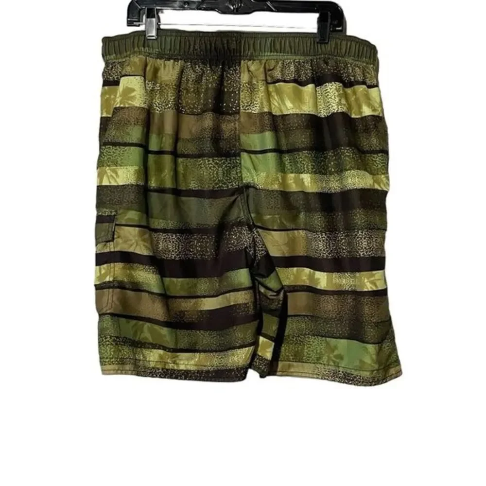 Sonoma Swimming Trunks Men's Size XXL Green Tropical Board Shorts Surfing Water‎